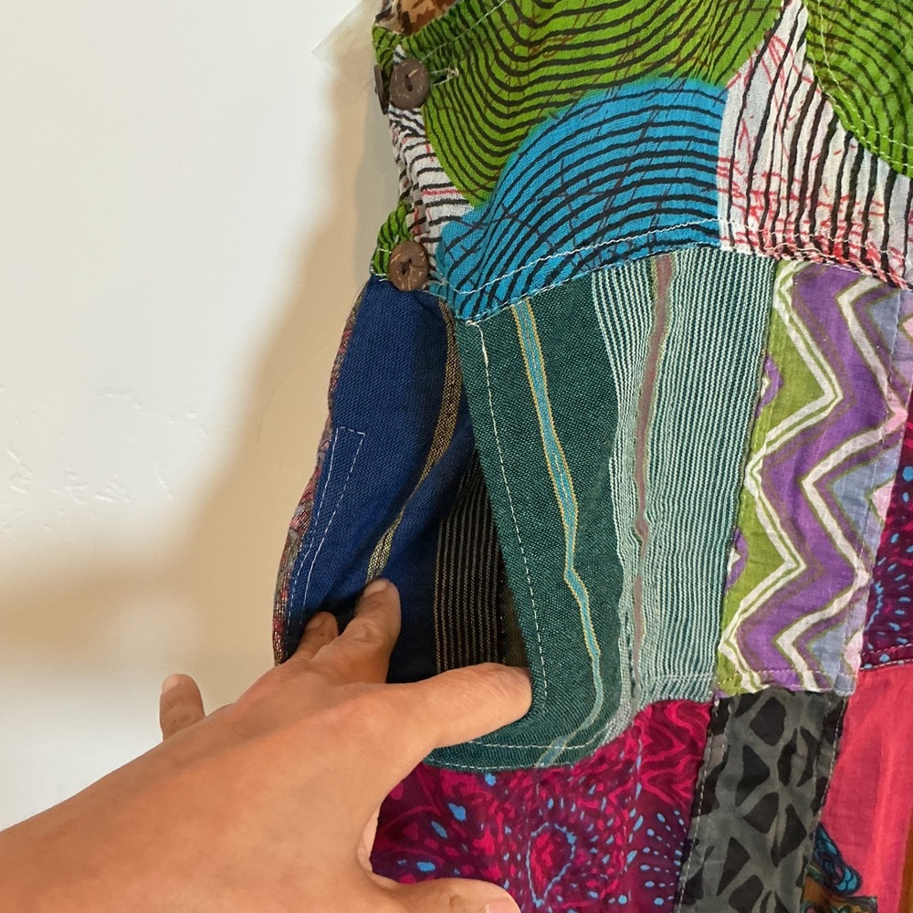 Boho Patchwork Halter Jumpsuit Like International… - image 4